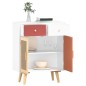 vidaXL Aparador con cajones madera contrachapada 60x30x75,5 cm vidaXL Aparador con cajones madera contrachapada 60x30x75,5 cm