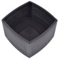 vidaXL Mesa auxiliar de plástico color moca 54x54x36,5 cm vidaXL Mesa auxiliar de plástico color moca 54x54x36,5 cm
