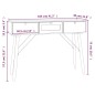vidaXL Mesa consola con cajones madera contrachapada 105x30x75 cm vidaXL Mesa consola con cajones madera contrachapada 105x30x75 cm