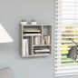 vidaXL Estantería de pared contrachapada gris hormigón 45,1x16x45,1 cm vidaXL Estantería de pared contrachapada gris hormigón 45,1x16x45,1 cm