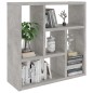 vidaXL Estantería de pared contrachapada gris hormigón 45,1x16x45,1 cm vidaXL Estantería de pared contrachapada gris hormigón 45,1x16x45,1 cm