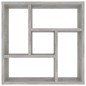 vidaXL Estantería de pared contrachapada gris hormigón 45,1x16x45,1 cm vidaXL Estantería de pared contrachapada gris hormigón 45,1x16x45,1 cm
