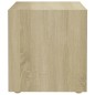 vidaXL Muebles TV 2 uds contrachapada blanco y roble Sonoma 37x35x37cm vidaXL Muebles TV 2 uds contrachapada blanco y roble Sonoma 37x35x37cm