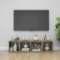 vidaXL Muebles TV 2 uds contrachapada blanco y roble Sonoma 37x35x37cm vidaXL Muebles TV 2 uds contrachapada blanco y roble Sonoma 37x35x37cm
