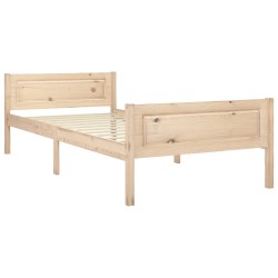 vidaXL Estructura de cama de madera maciza de pino 100x200 cm
