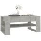 vidaXL Mesa de centro madera contrachapada gris hormigón 102x55x45 cm vidaXL Mesa de centro madera contrachapada gris hormigón 102x55x45 cm
