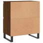 vidaXL Aparadores 2 piezas madera contrachapada marrón roble vidaXL Aparadores 2 piezas madera contrachapada marrón roble