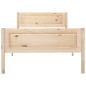 vidaXL Estructura de cama de madera maciza de pino 100x200 cm vidaXL Estructura de cama de madera maciza de pino 100x200 cm