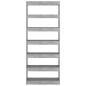 vidaXL Estantería/divisor madera ingeniería gris hormigón 80x30x198 cm vidaXL Estantería/divisor madera ingeniería gris hormigón 80x30x198 cm