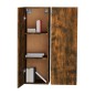 vidaXL Muebles para TV 2 uds contrachapado roble ahumado 30,5x30x90 cm vidaXL Muebles para TV 2 uds contrachapado roble ahumado 30,5x30x90 cm