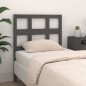 vidaXL Cabecero de cama madera maciza de pino gris 80,5x4x100 cm vidaXL Cabecero de cama madera maciza de pino gris 80,5x4x100 cm
