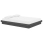 vidaXL Estructura de cama de madera maciza gris 140x190 cm vidaXL Estructura de cama de madera maciza gris 140x190 cm