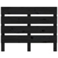 vidaXL Cabecero de cama madera maciza de pino negro 75x3x80 cm vidaXL Cabecero de cama madera maciza de pino negro 75x3x80 cm