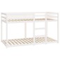vidaXL Litera de madera maciza de pino blanco 90x190 cm vidaXL Litera de madera maciza de pino blanco 90x190 cm