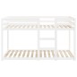 vidaXL Litera de madera maciza de pino blanco 90x190 cm vidaXL Litera de madera maciza de pino blanco 90x190 cm
