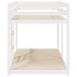 vidaXL Litera de madera maciza de pino blanco 90x190 cm vidaXL Litera de madera maciza de pino blanco 90x190 cm