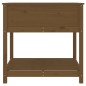 vidaXL Jardinera con estante madera maciza pino marrón 82,5x82,5x81 cm vidaXL Jardinera con estante madera maciza pino marrón 82,5x82,5x81 cm