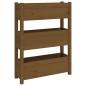 vidaXL Jardinera de madera maciza de pino marrón miel 77x25x104,5 cm vidaXL Jardinera de madera maciza de pino marrón miel 77x25x104,5 cm