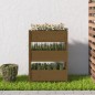 vidaXL Jardinera de madera maciza de pino marrón miel 77x25x104,5 cm vidaXL Jardinera de madera maciza de pino marrón miel 77x25x104,5 cm