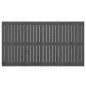 vidaXL Cabecero de cama de pared madera maciza pino gris 166x3x90 cm