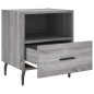 vidaXL Mesita de noche madera de ingeniería gris Sonoma 40x35x47,5 cm vidaXL Mesita de noche madera de ingeniería gris Sonoma 40x35x47,5 cm
