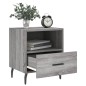 vidaXL Mesita de noche madera de ingeniería gris Sonoma 40x35x47,5 cm vidaXL Mesita de noche madera de ingeniería gris Sonoma 40x35x47,5 cm