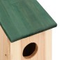 vidaXL Casa para pájaros 10 unidades madera maciza de abeto 12x12x22cm vidaXL Casa para pájaros 10 unidades madera maciza de abeto 12x12x22cm