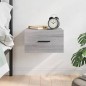 vidaXL Mesita de noche de pared color gris Sonoma 35x35x20 cm