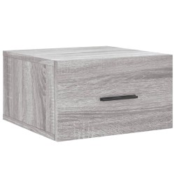 vidaXL Mesita de noche de pared color gris Sonoma 35x35x20 cm