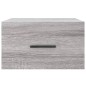 vidaXL Mesita de noche de pared color gris Sonoma 35x35x20 cm