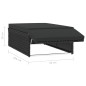 vidaXL Set muebles de jardín 2 piezas y cojines ratán sintético negro