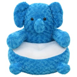 vidaXL Elefante de peluche azul 