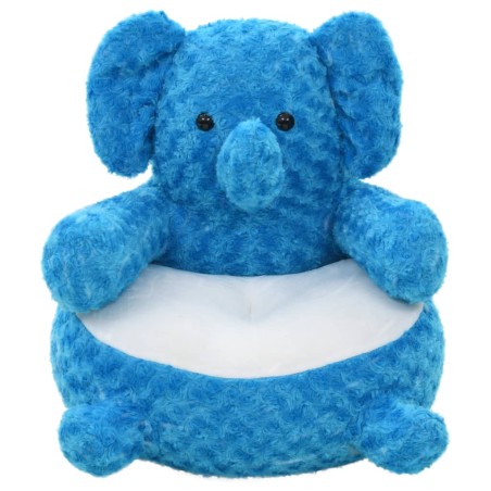 vidaXL Elefante de peluche azul 