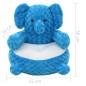 vidaXL Elefante de peluche azul vidaXL Elefante de peluche azul