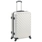 vidaXL Juego de maletas rígidas trolley 3 pzas plateado brillante ABS