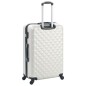 vidaXL Juego de maletas rígidas trolley 3 pzas plateado brillante ABS