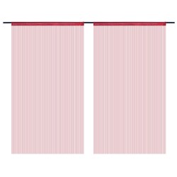 vidaXL Cortinas de flecos 2 piezas 100x250 cm burdeos