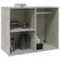 vidaXL Mueble vestidor madera contrachapada gris hormigón 80x40x65 cm vidaXL Mueble vestidor madera contrachapada gris hormigón 80x40x65 cm