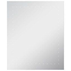 vidaXL Espejo de pared de baño con LED 50x60 cm
