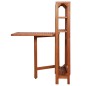vidaXL Juego de bistró plegable de 3 piezas madera maciza de acacia