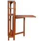 vidaXL Juego de bistró plegable de 3 piezas madera maciza de acacia