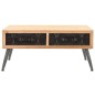 vidaXL Mesa de centro de madera maciza de abeto 115x55x50 cm vidaXL Mesa de centro de madera maciza de abeto 115x55x50 cm