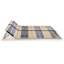 vidaXL Somier de láminas con 42 listones de 7 regiones 100x200 cm