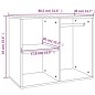 vidaXL Mueble vestidor madera contrachapada gris hormigón 80x40x65 cm vidaXL Mueble vestidor madera contrachapada gris hormigón 80x40x65 cm