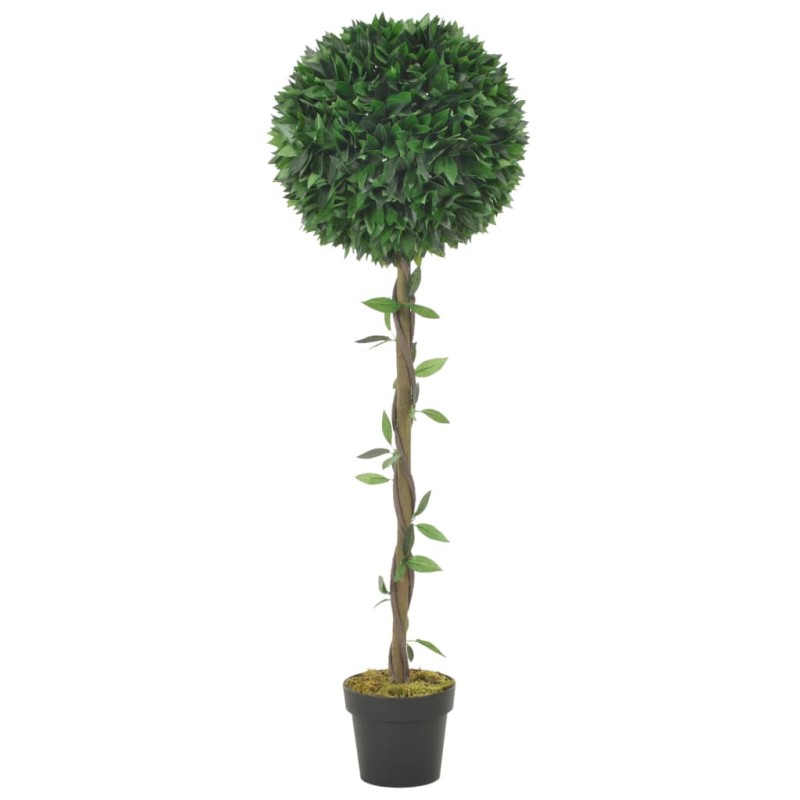 vidaXL Planta artificial árbol de laurel con macetero verde 130 cm vidaXL Planta artificial árbol de laurel con macetero verde 130 cm
