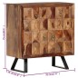 vidaXL Armario auxiliar de madera maciza de sheesham 70x35x75 cm vidaXL Armario auxiliar de madera maciza de sheesham 70x35x75 cm