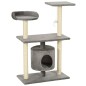 vidaXL Rascador para gatos con postes rascadores de sisal 95 cm gris