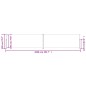 vidaXL Toldo lateral retráctil azul 200x1000 cm vidaXL Toldo lateral retráctil azul 200x1000 cm