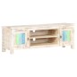 vidaXL Mueble para TV de madera maciza de acacia rugosa 120x30x40 cm vidaXL Mueble para TV de madera maciza de acacia rugosa 120x30x40 cm