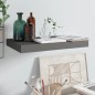 vidaXL Estante flotante de pared gris con brillo MDF 40x23x3,8 cm vidaXL Estante flotante de pared gris con brillo MDF 40x23x3,8 cm